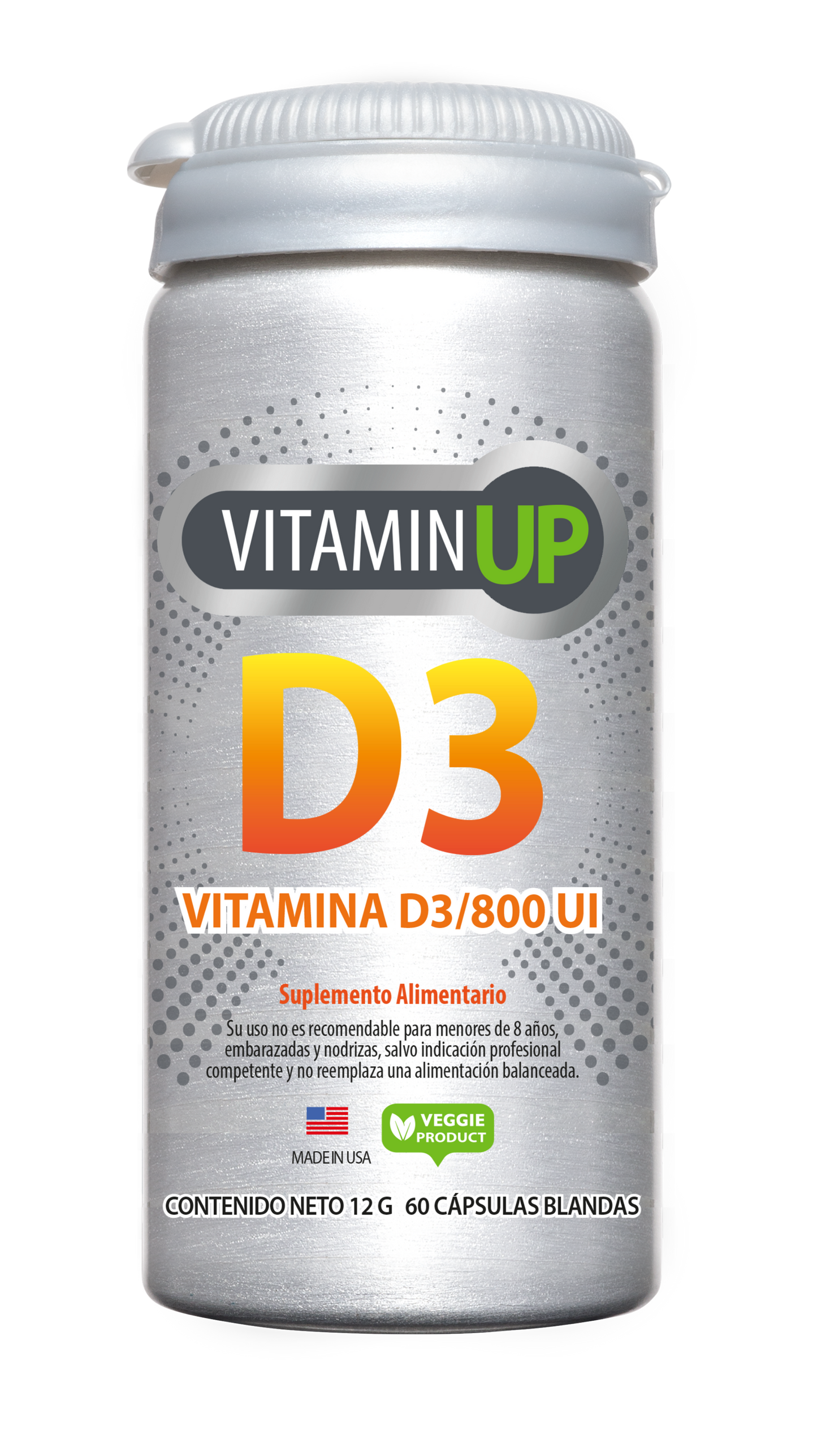 Vitamin UP D3 - 60 cápsulas