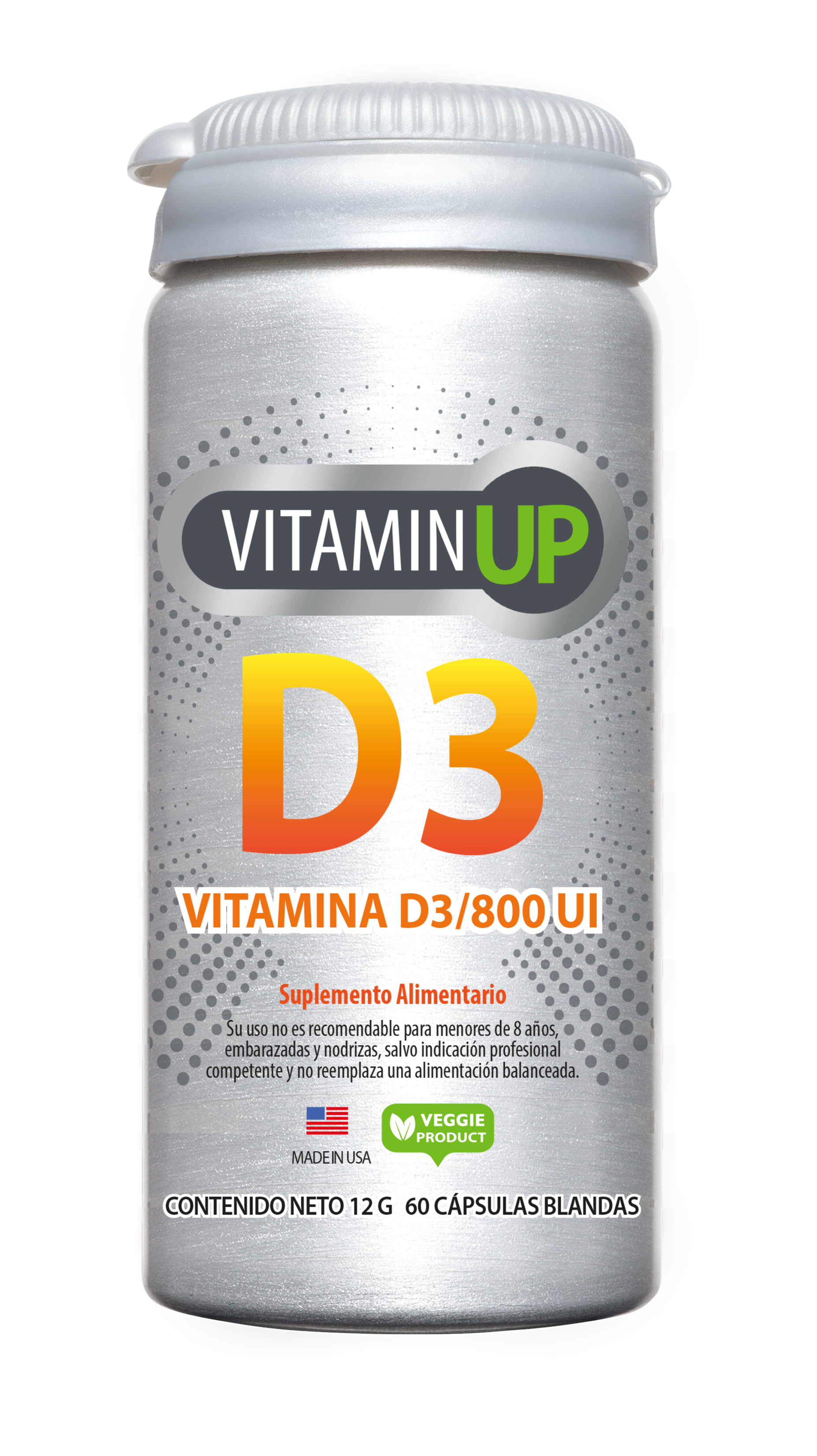 Vitamin UP D3 - 60 cápsulas